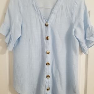 Baby blue blouse